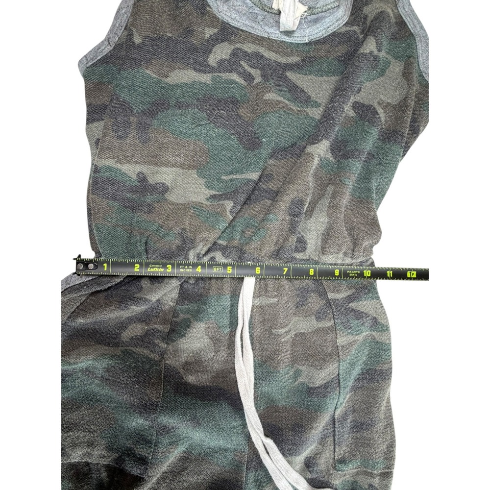 Caution To The Wind Jumpsuit Womens S Camo Green Excellent Sleeveless Jogger - Picture 6 of 7